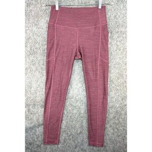Victoria's Secret Leggings Pink With Side Pockets Size 6 Compression Yoga Pants